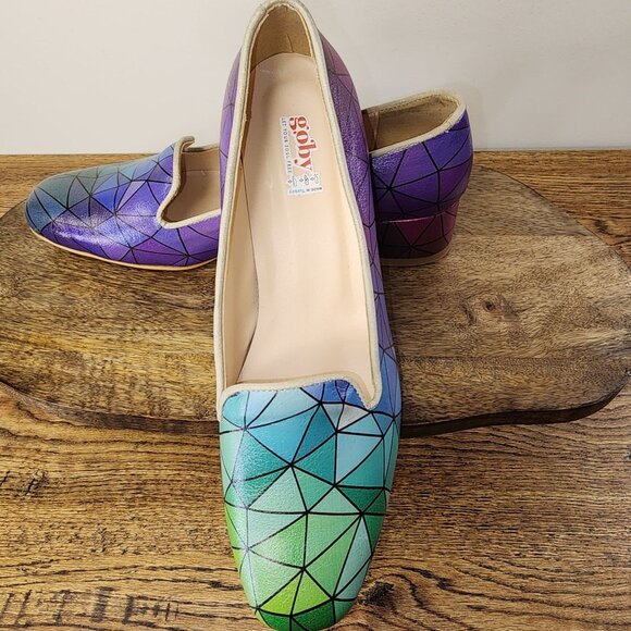 Colorful Geometric Stain Glass Patterned Flats By Goby Oul Free - Picture 6 of 11